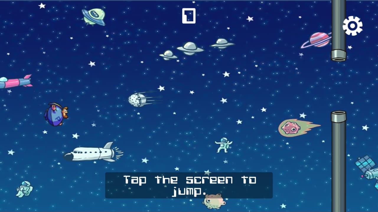 Intergalactical Flappy Hero screenshot 2