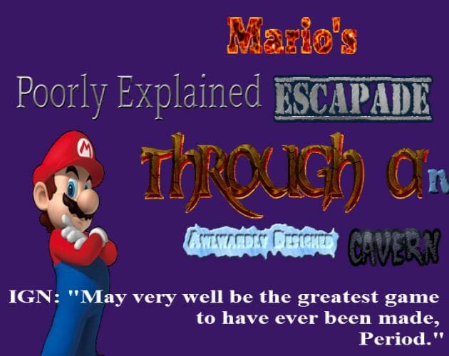Marios Poorly Explained Escapade Through an Awkwardly Designed Cavern screenshot 2