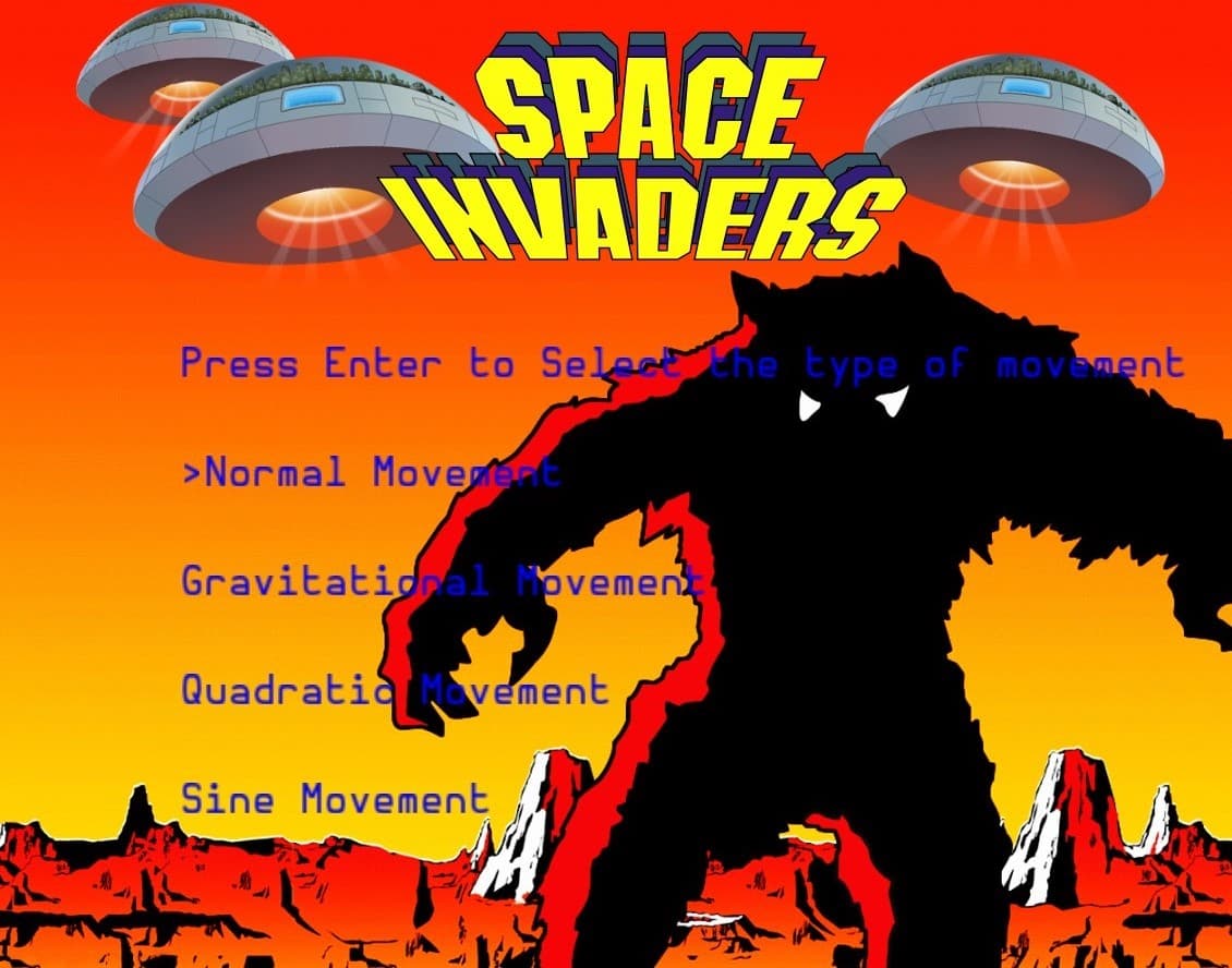 Space Invaders (itch) (DemonMarshmallow) screenshot 2