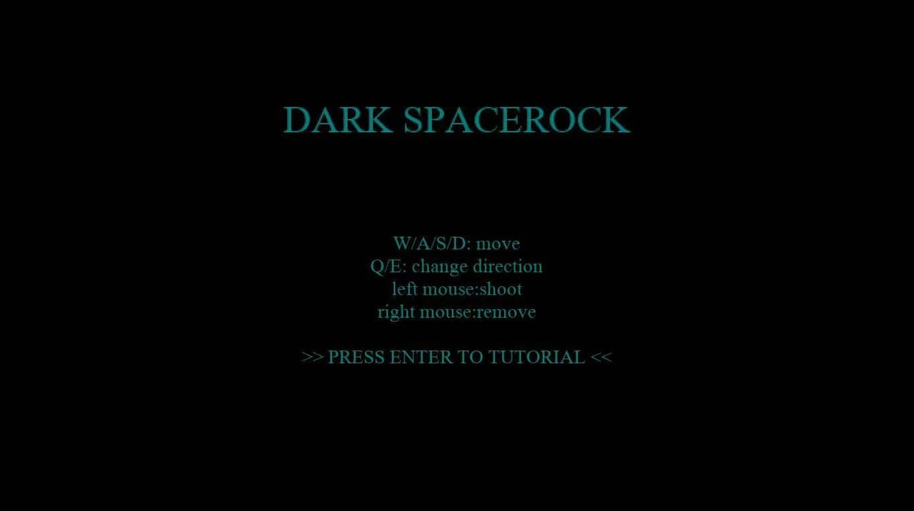 Dark Space Rocks (post jam version)