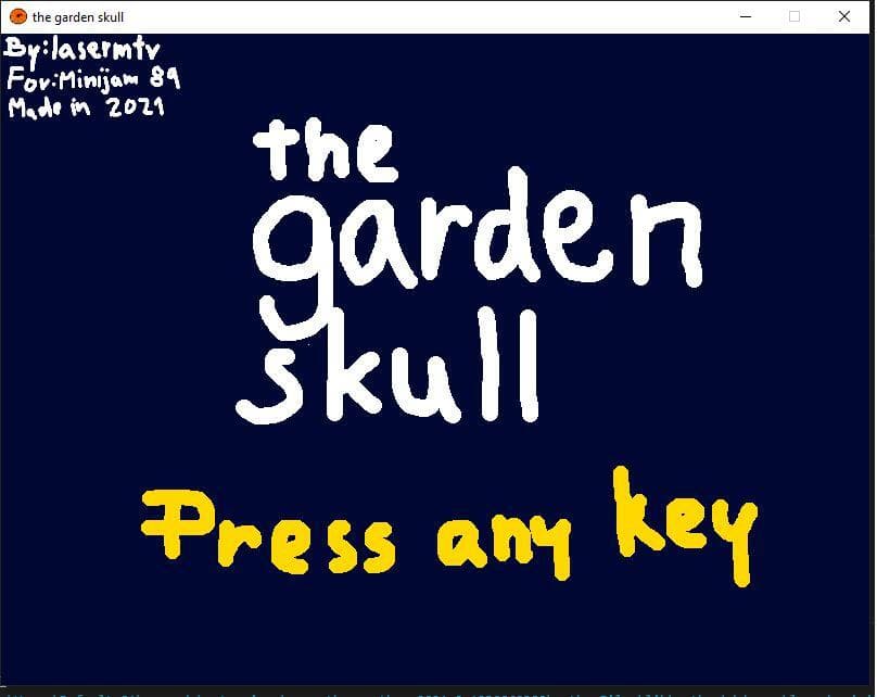 the garden skull. screenshot 2