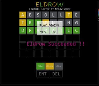 Eldrow - a Wordle Solver