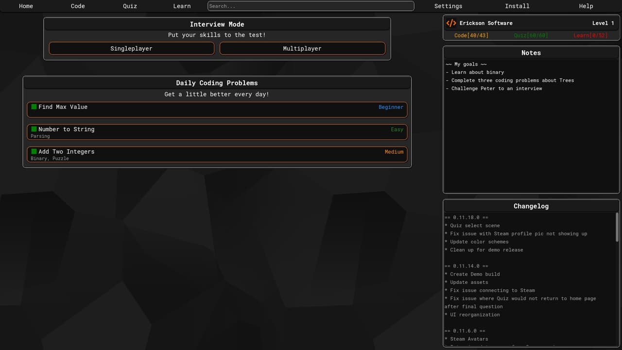 Code Trainer screenshot 2