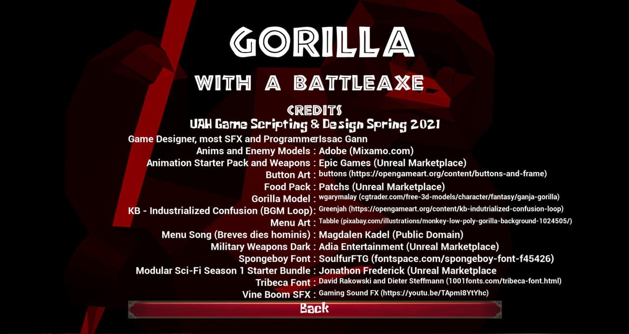 Gorilla with a Battleaxe screenshot 3