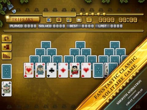ACC Solitaire [ TriPeaks ] HD Free - Classic Card Games for iPad & iPhone screenshot 3