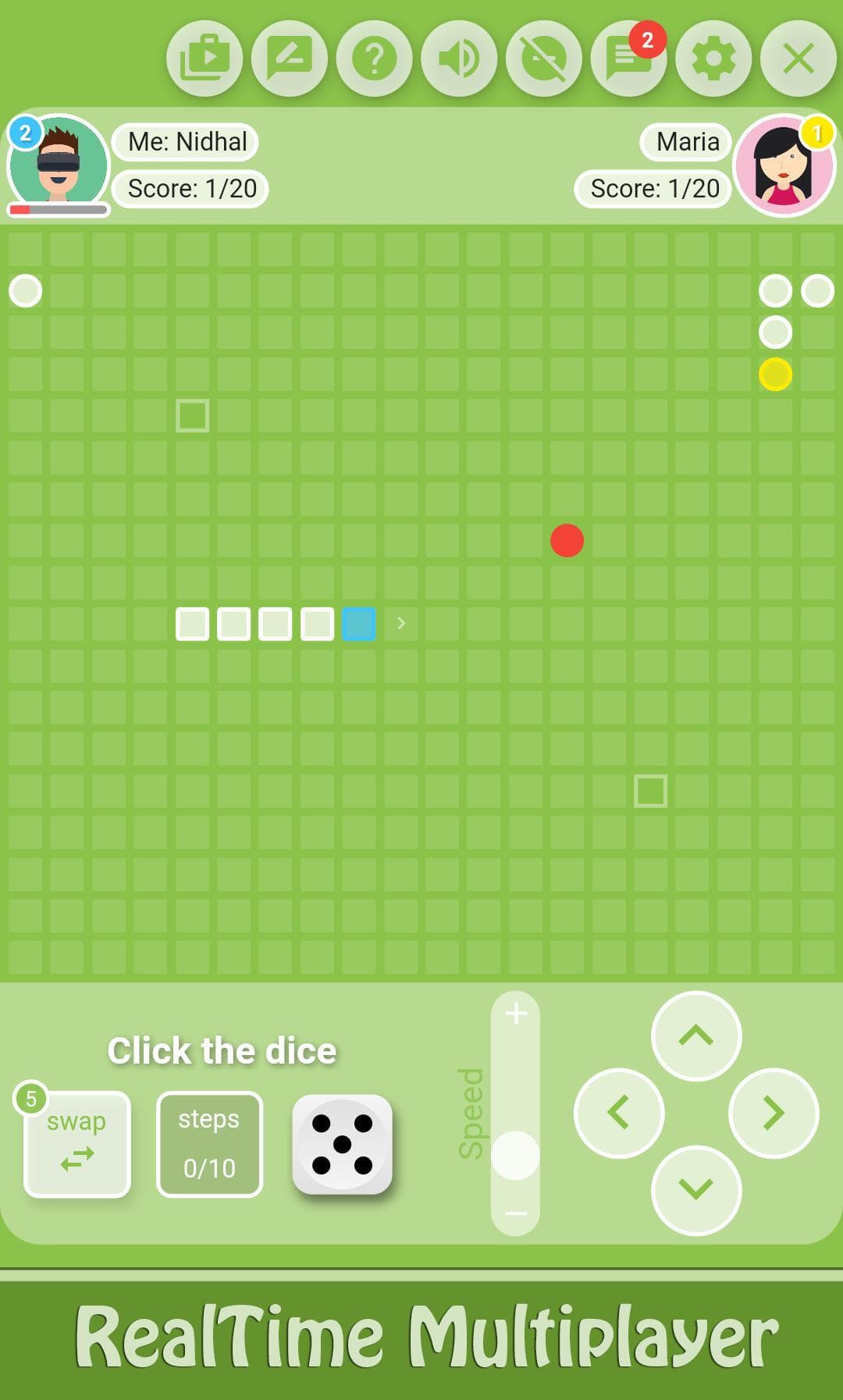 Snake Multiplayer dice and AI screenshot 2