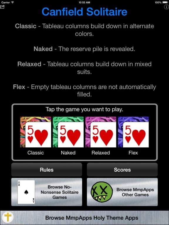 Canfield Solitaire - Classic screenshot 2