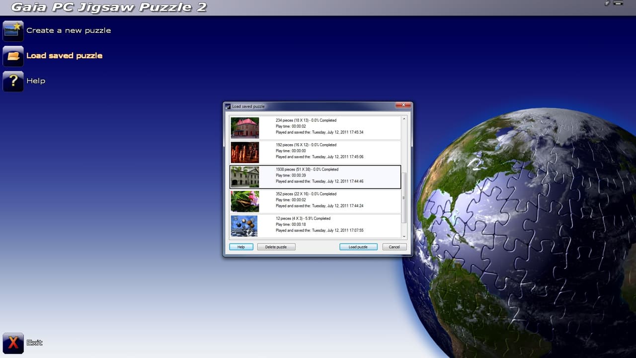 Gaia PC Jigsaw Puzzle 2 (itch) screenshot 5