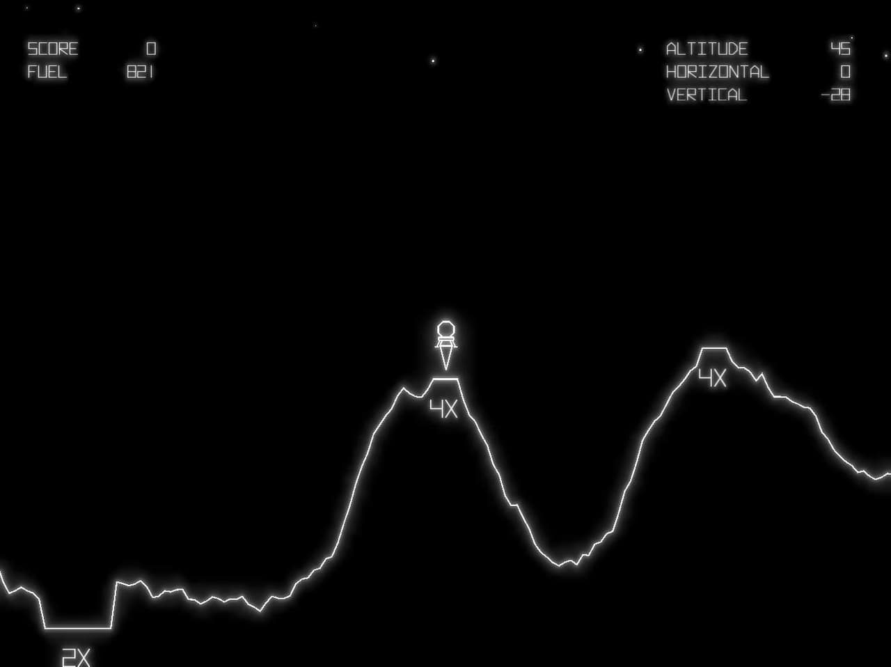 Lunar Lander (itch) (Burden) screenshot 4