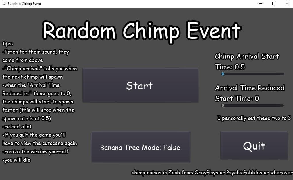 Random Chimp Event (we are everywhere) screenshot 2