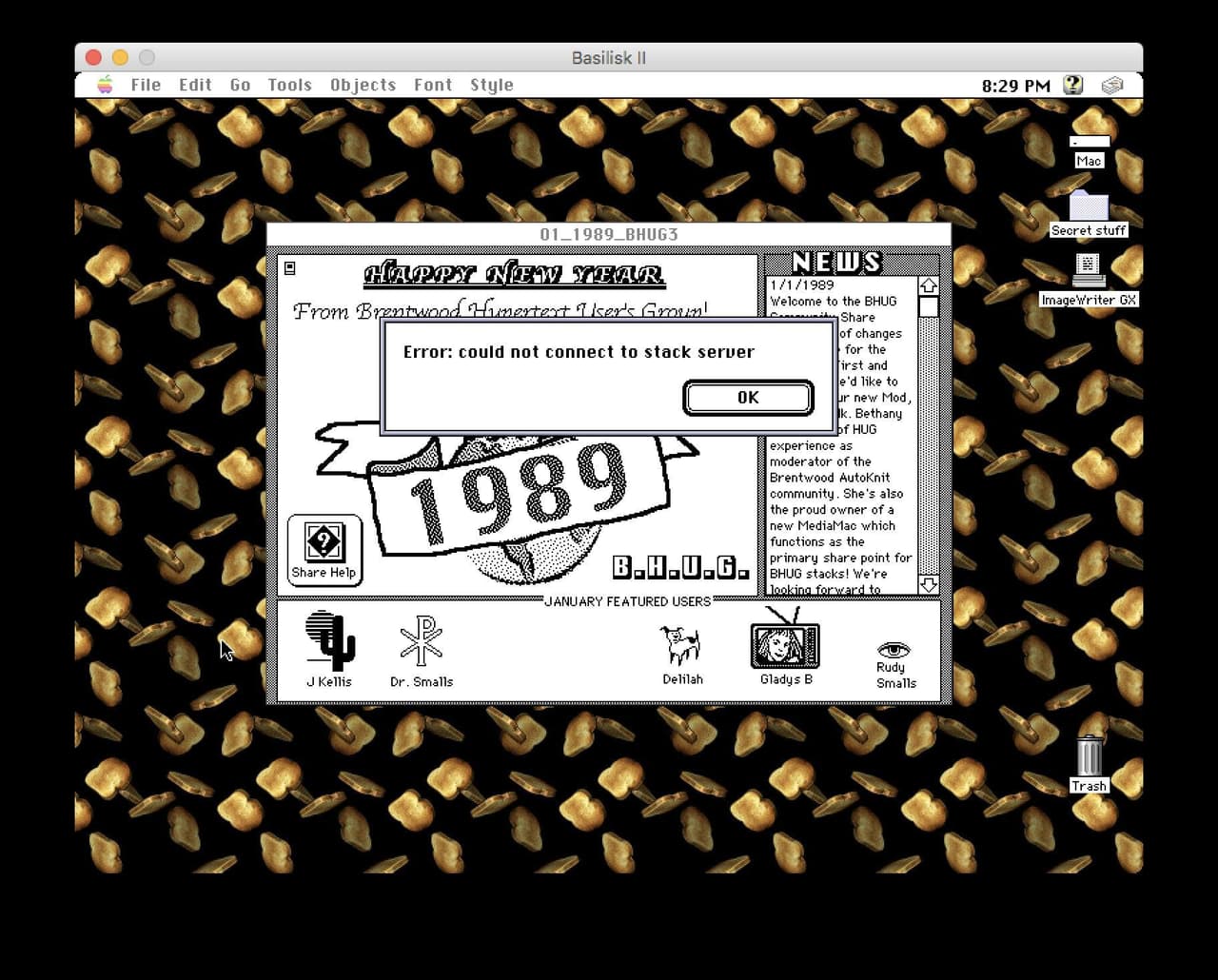 Brentwood Hypertext Users Group (January 1989)