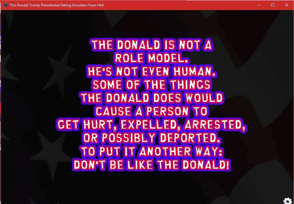 The Donald Trump Dating Simulator from Hell screenshot 2