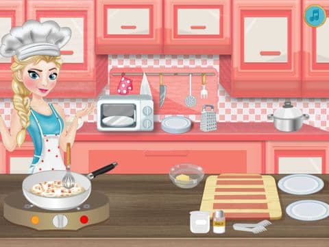 Amy Cooking Spaghetti