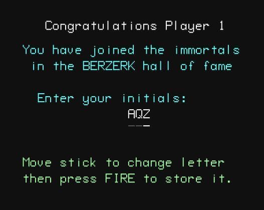 Berzerk (C64, PAL) screenshot 5
