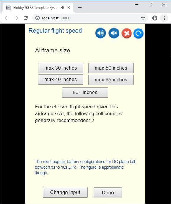 Find the proper cell count for your RC Plane screenshot 2