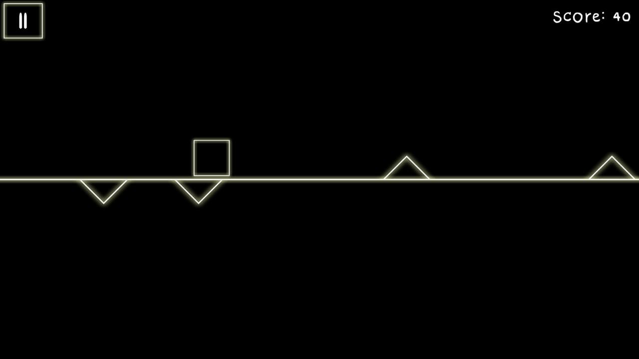 Infinite 2d line runner - avoid triangle obstacles - ready for release hypercasual game screenshot 4
