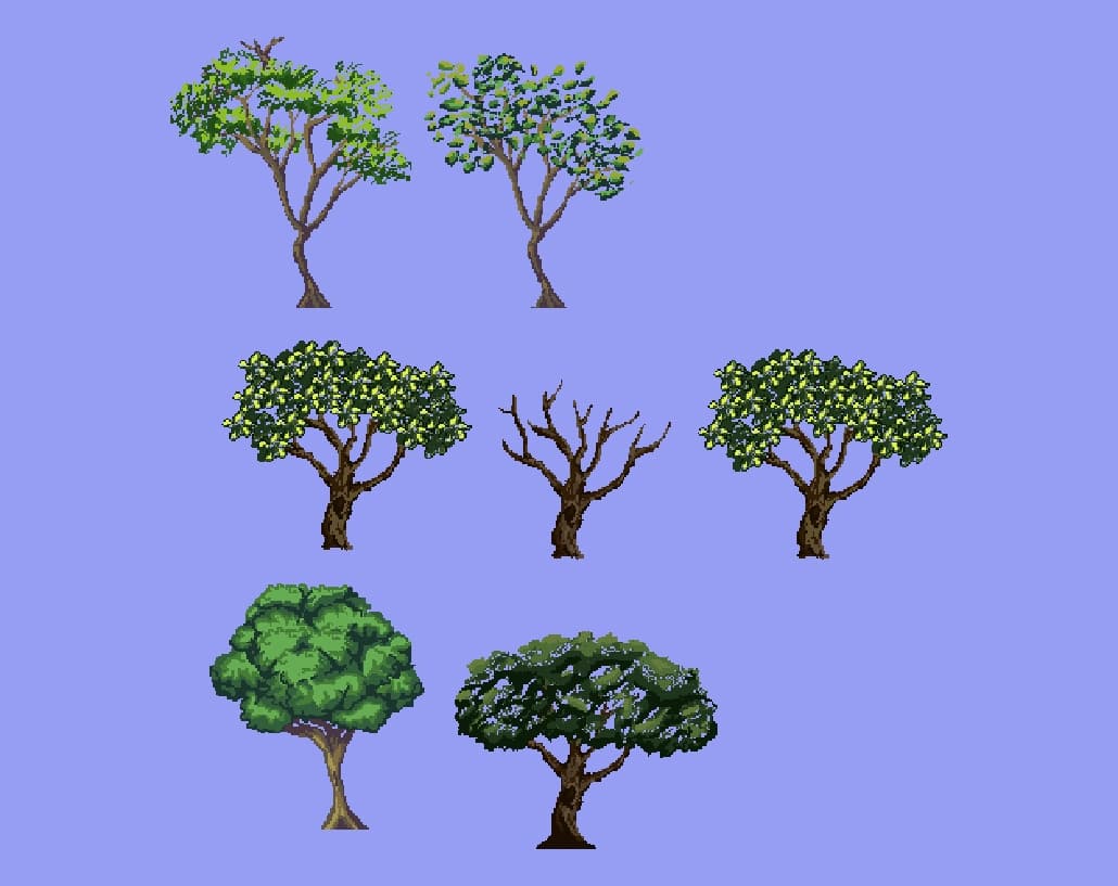 Tress Pixel Art