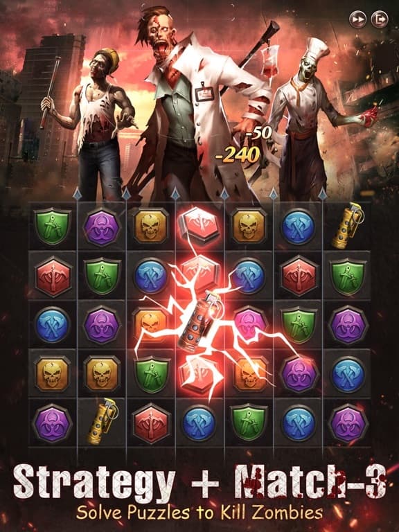 Zombie Puzzles Quest screenshot 3