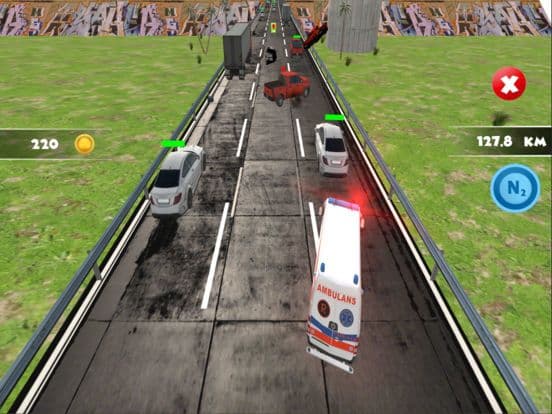 Ambulance Highway Traffic Racer screenshot 4