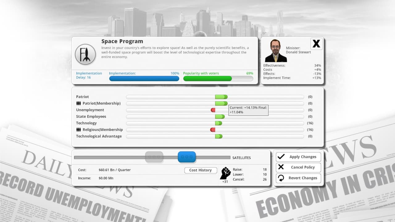 Democracy 3 screenshot 3