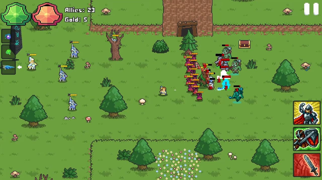 Battle for the Crystals screenshot 2