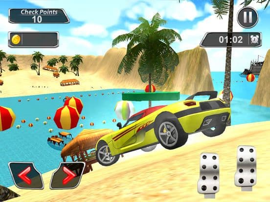 Floating Aqua Car Stunt screenshot 4
