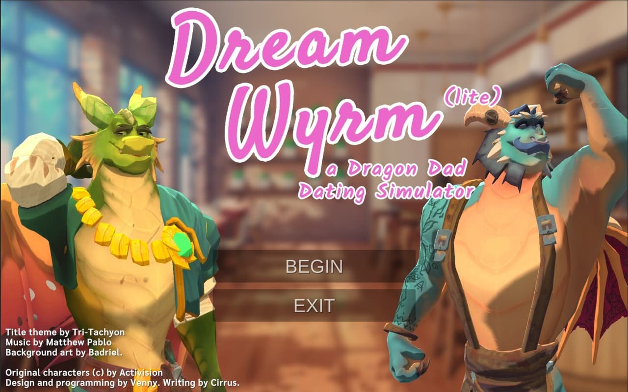 Dream Wyrm: a Dragon Dad Dating Simulator screenshot 2