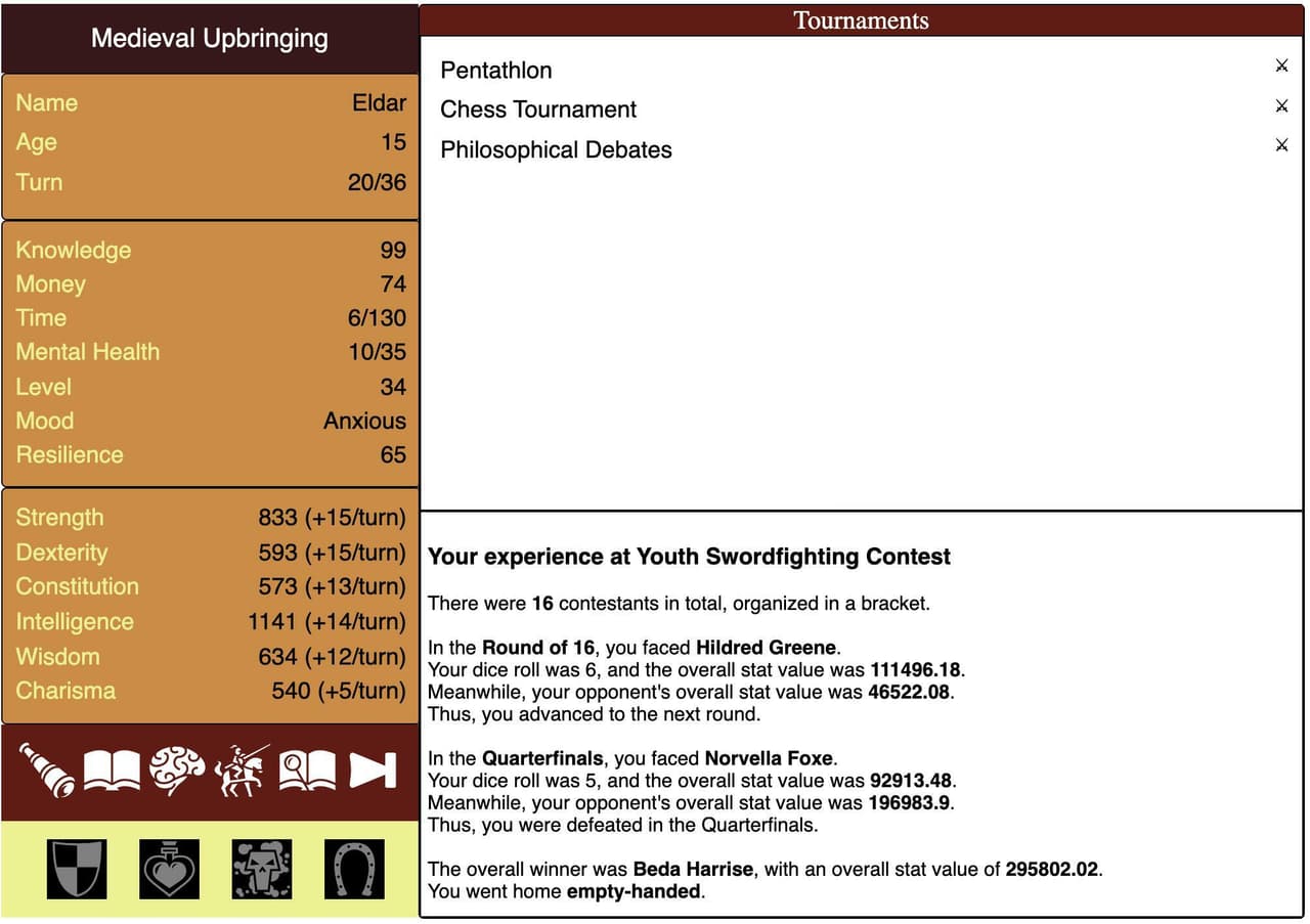 Medieval Upbringing 7DRL