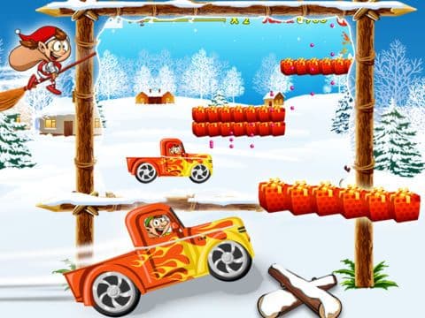 Christmas ELF Fun - Funny Elf Spending Christmas Holidays in Rushy Streets