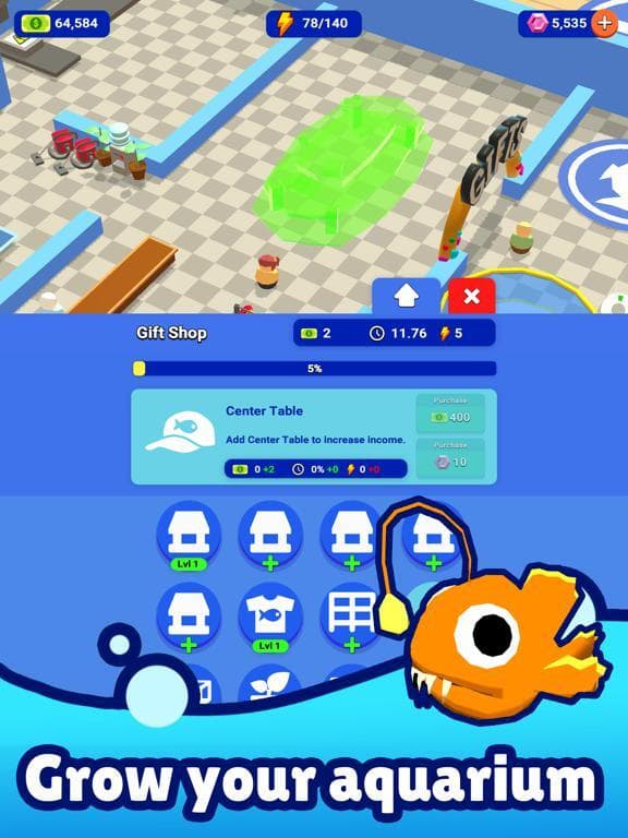Idle Aquarium: Fish Tank Zoo screenshot 5