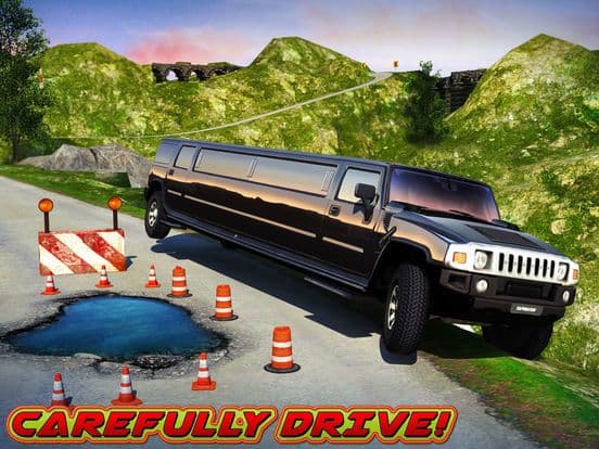 Offroad Hill Limo Driving 3D screenshot 4