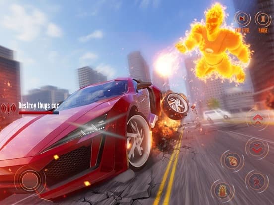 Flying Fire Captain Hero Game screenshot 3