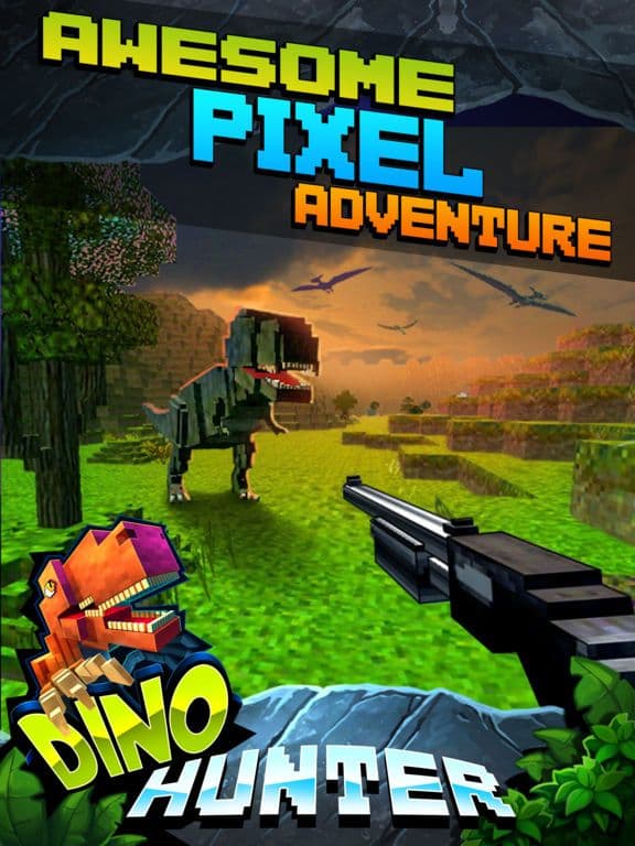 Wild Dino-saur Hunt-ing Survival Pixel