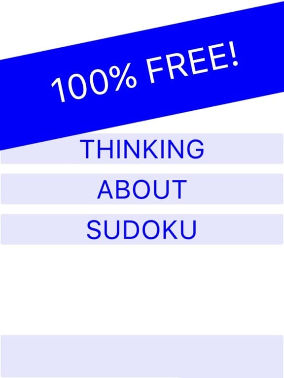 Thinking About Sudoku screenshot 2