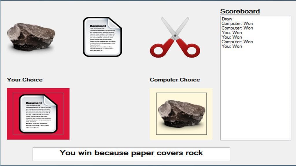 Rock, Paper, & Scissors