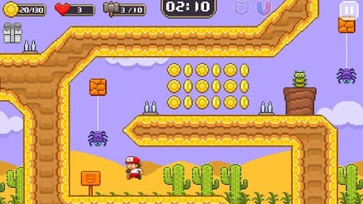 Super Jim Jump - pixel 3d screenshot 5