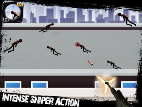 Clean Vision Duty in: Silent Hitman Stick-Man Sniper Kills Jet-Pack Assassin Rifle Shooter screenshot 3