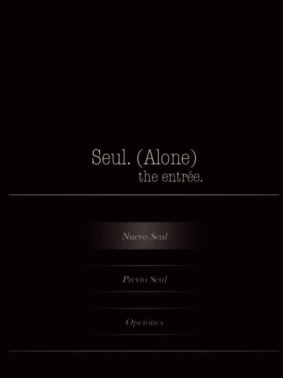Seul. (Alone): The entrée screenshot 2