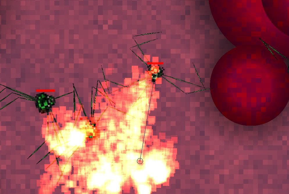 Procedural Spider Flamethrower screenshot 2