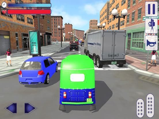 Tuk Tuk Auto Rickshaw Taxi Driver 3D Simulator: Crazy Driving in City Rush screenshot 6