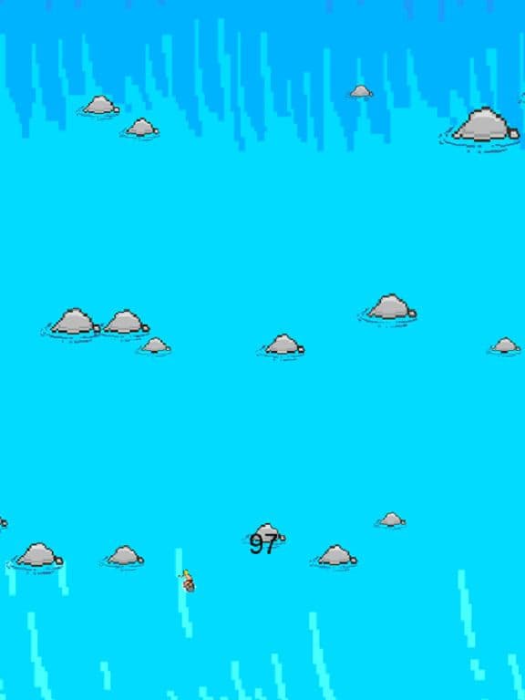 Surferman - A FC pixel surfing to avoid obstacles screenshot 2