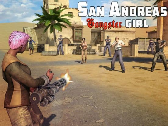 San andreas gangster girl 3D screenshot 5