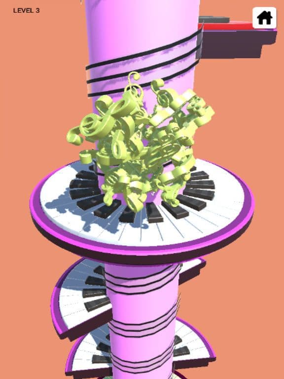 Piano Spiral: Helix Tiles Jump