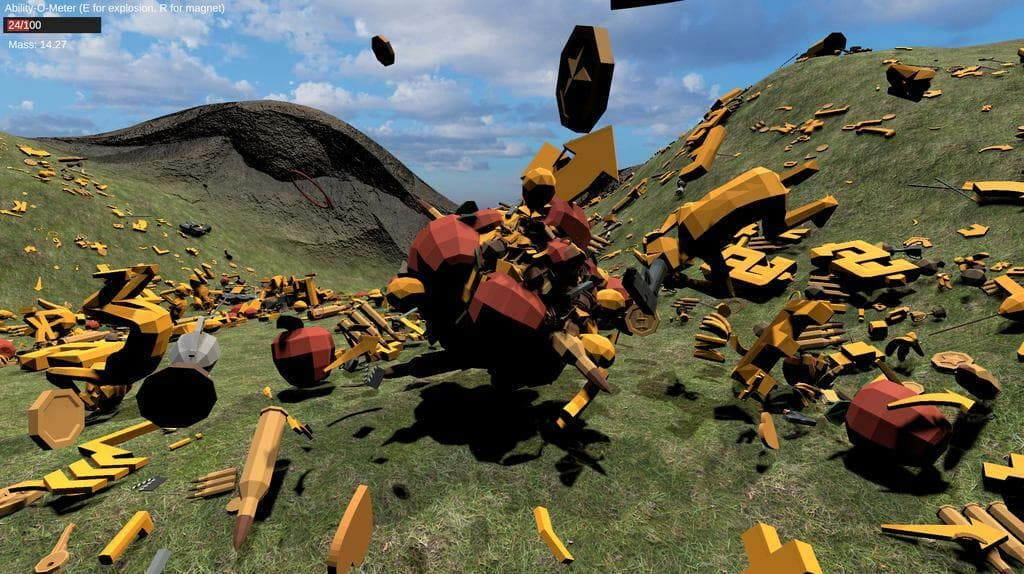 Katamari Physics Demo screenshot 2