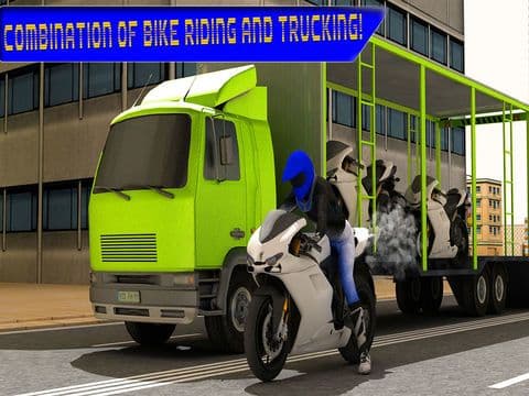 Transport Truck Driver Motorcycle Cargo Simulator 3D screenshot 2