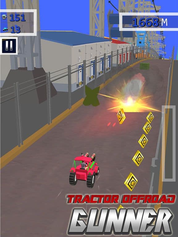 Tractor Offroad Gunner - Top Free 3D Racing Game screenshot 2