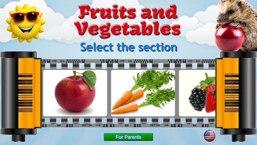 Fruits and Vegetables for Kids screenshot 2