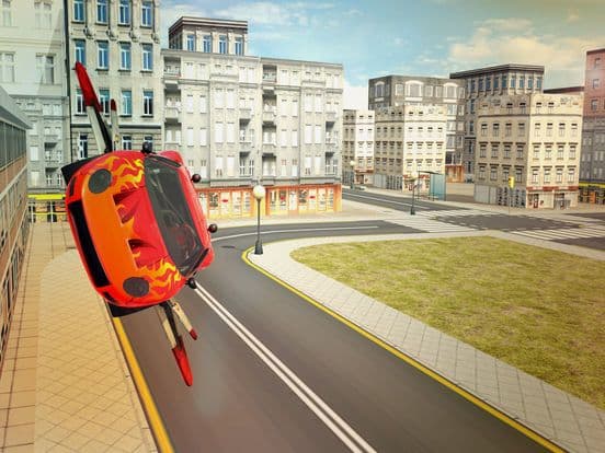 Furious Car Wings Flying N Driving screenshot 3