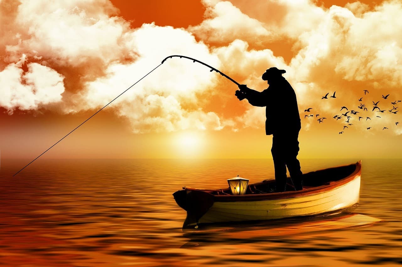 fisherman and fish