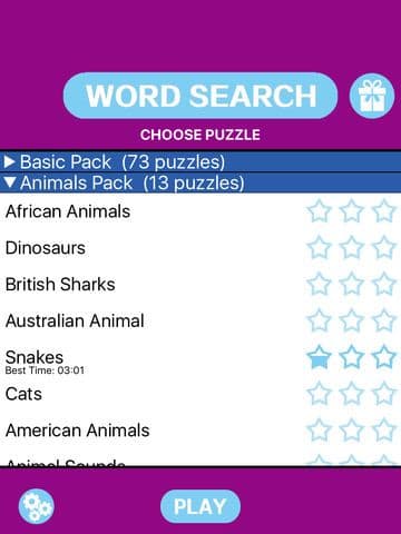 Word Search Puzzle Free App - First Challenged Crosswords Puzzles Games